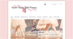 Desktop Screenshot of greaterniagaraballetcompany.org